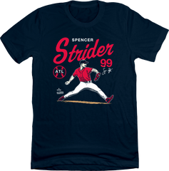 spencer strider unisex navy tee
