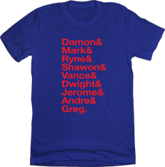 Baseball Lineup 1989 Chicago & CHC blue T-shirt In The Clutch