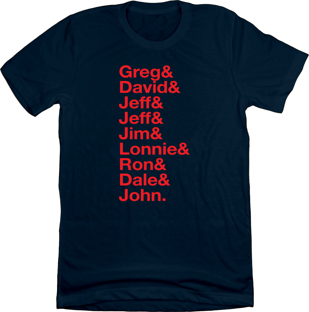 Baseball Lineup 1991 Atlanta & Navy T-shirt In The Clutch