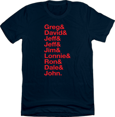 Baseball Lineup 1991 Atlanta & Navy T-shirt In The Clutch