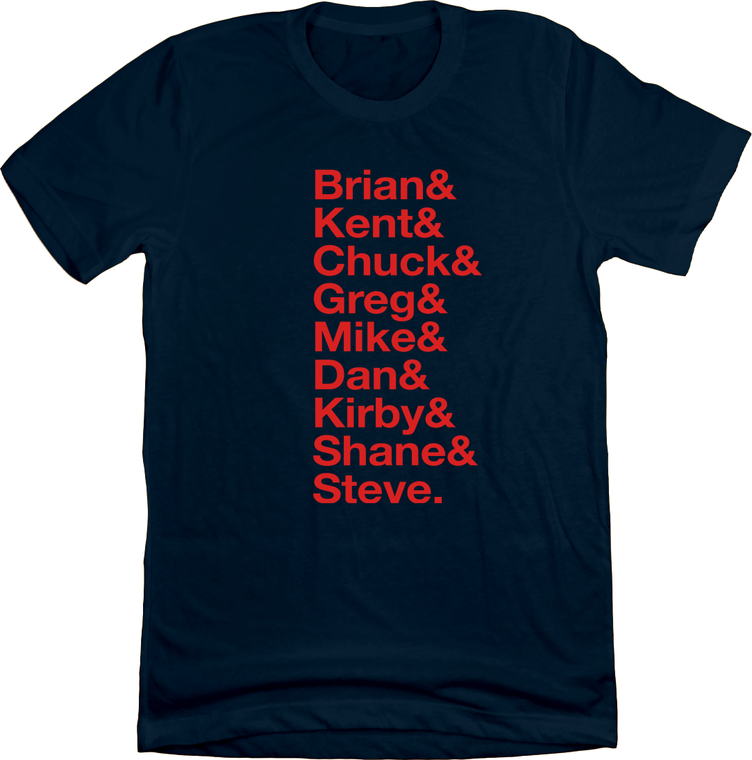 Baseball Lineup 1991 Minnesota & blue T-shirt In The Clutch