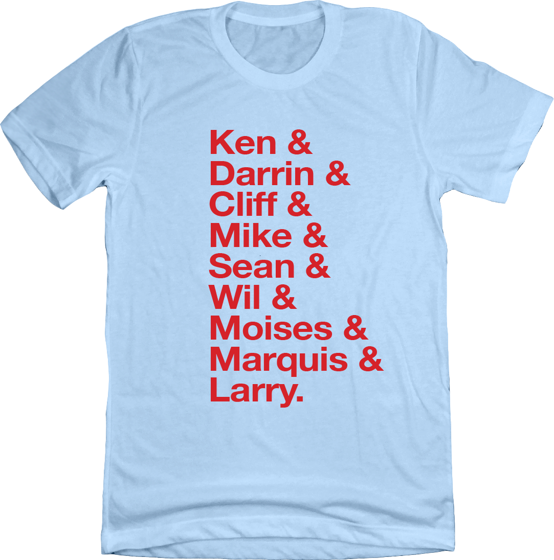 Baseball Lineup 1994 Montreal & blue T-shirt In The Clutch