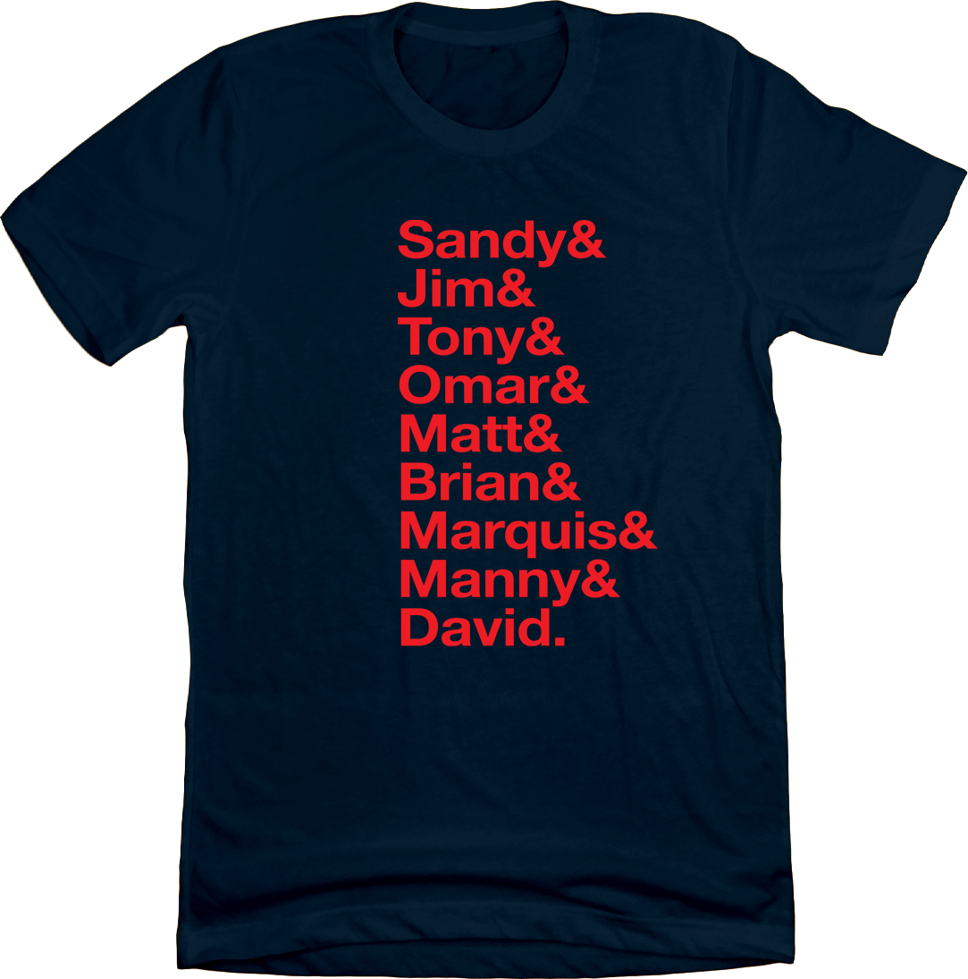 Baseball Lineup 1997 Cleveland & navy T-shirt In The Clutch