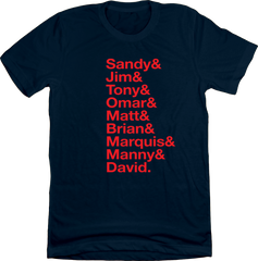 Baseball Lineup 1997 Cleveland & navy T-shirt In The Clutch