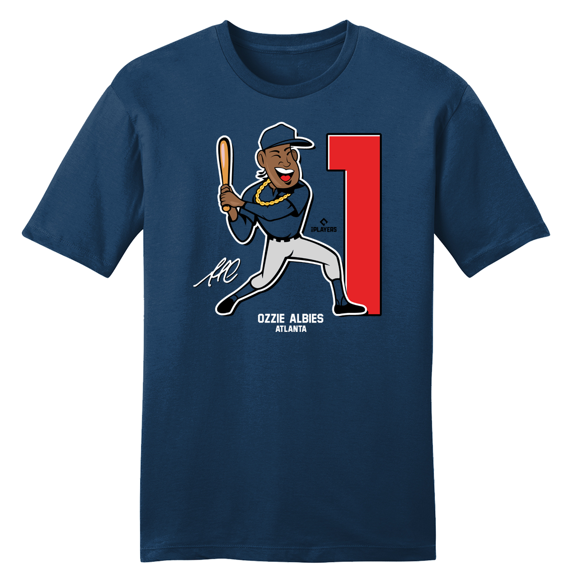 Ozzie Albies Toon Stars MLBPA Tee