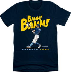 brandon lowe mlbpa unisex navy tee