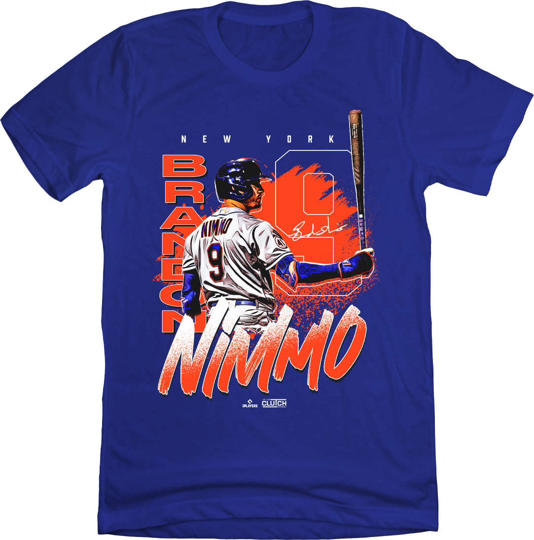 Brandon Nimmo MLBPA T-shirt Blue In The Clutch