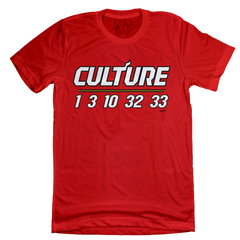 Miami Basketball Culture tee red