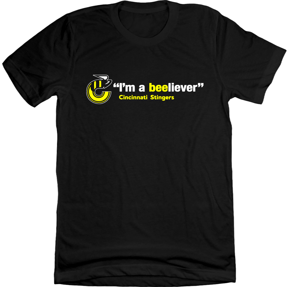 Cincinnati Stingers I'm a Beeliever T-shirt black In The Clutch