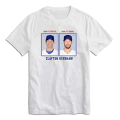 Clayton Kershaw Then & Now MLBPA Tee