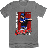 Corey Seager Card MLPBA tee grey T-shirt