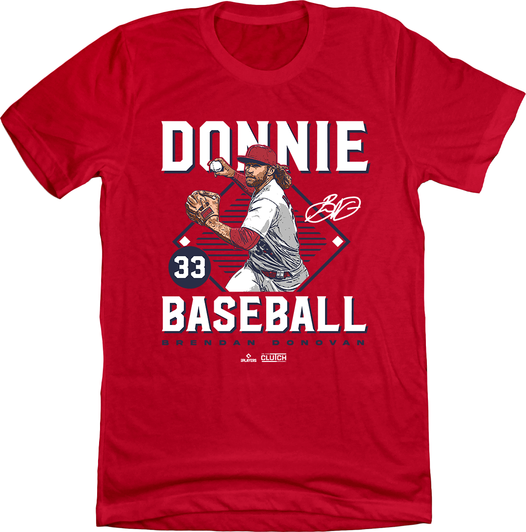 Official Brendan Donovan MLBPA T-shirt red In The Clutch