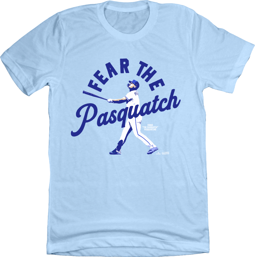 Fear the Pasquatch MLPBA Tee grey T-shirt In the Clutch light blue