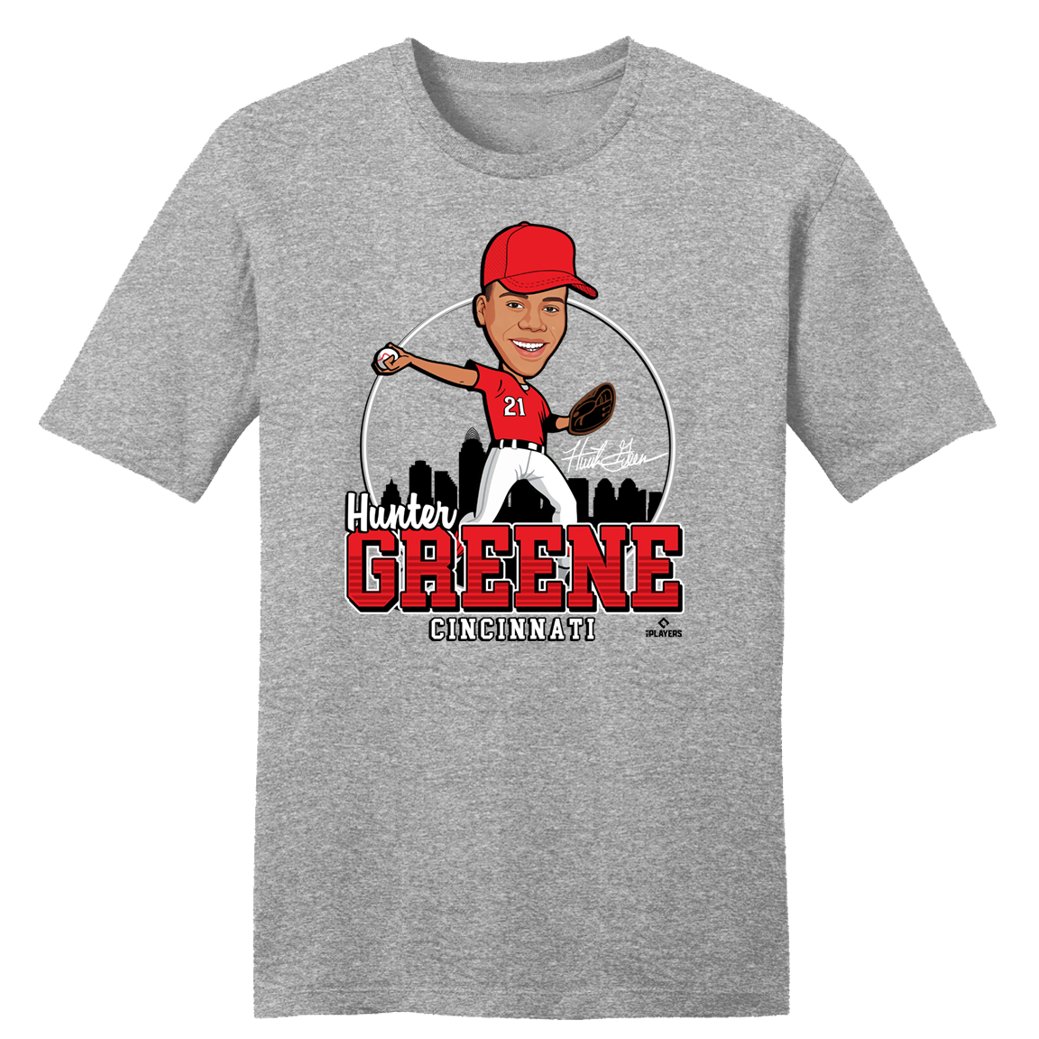 Hunter Greene MLBPA Tee Grey