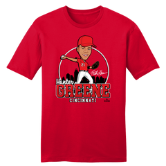 Hunter Greene MLBPA Tee red