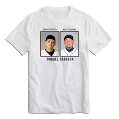 Miguel Cabrera Then & Now MLBPA Tee