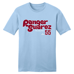 Ranger Suarez Retro Team Font MLBPA Tee