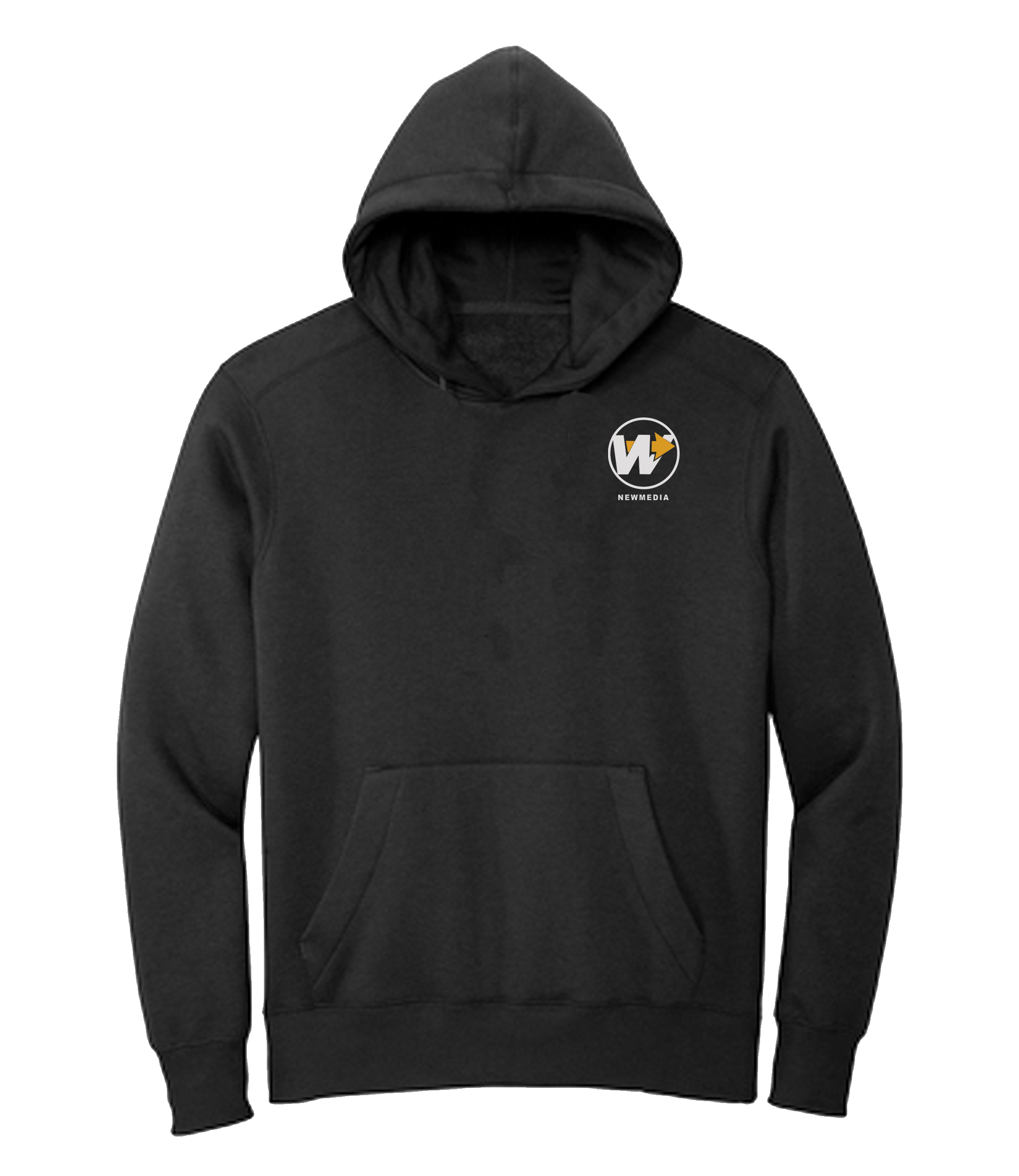 TWSN New Media Pocket Logo Hooded Sweatshirt black