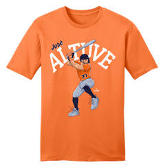 José Altuve Cartoon Batting Stance MLBPA Tee