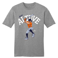 José Altuve Cartoon Batting Stance MLBPA Tee