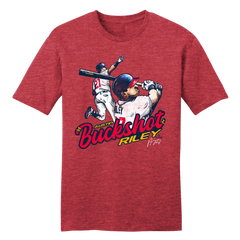 Official Austin Riley MLBPA Tee Heather Red