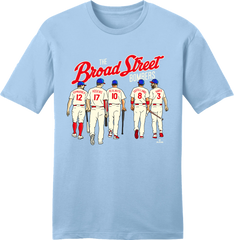 Broad Street Bombers MLBPA Tee light blue