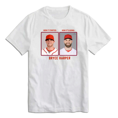 Bryce Harper Then & Now MLBPA Tee