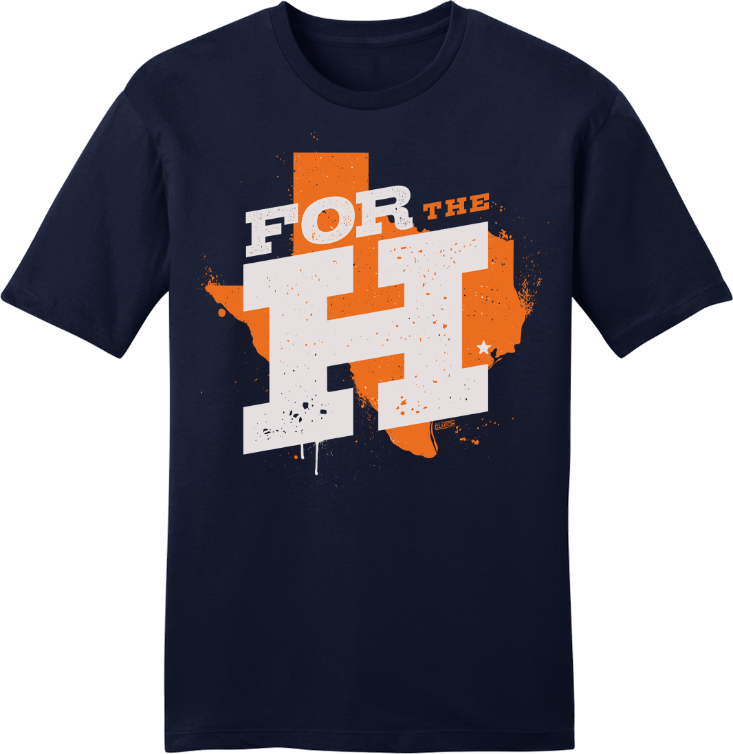 For the H - Houston Rally Tee Navy