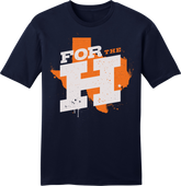 For the H - Houston Rally Tee Navy