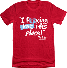Alex Bohm I Love This Freakin' Place red T-shirt In The ClutchAlec Bohm I Freakin'  Love This Place red T-shirt In the Clutch