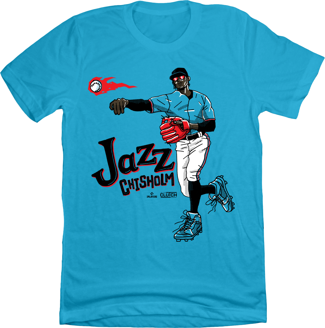 Jazz Chisholm Toon MLBPA Tee, Miami Baseball