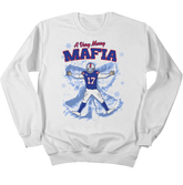 A Very Merry Mafia | Buffalo Football in the Snow In The Clutch Crewneck White