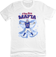 A Very Merry Mafia | Buffalo Football in the Snow white T-shirt In The Clutch