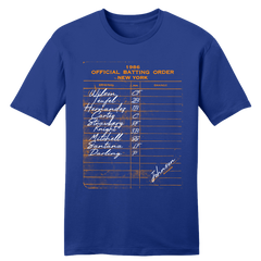 1986 New York NL Batting Lineup Tee