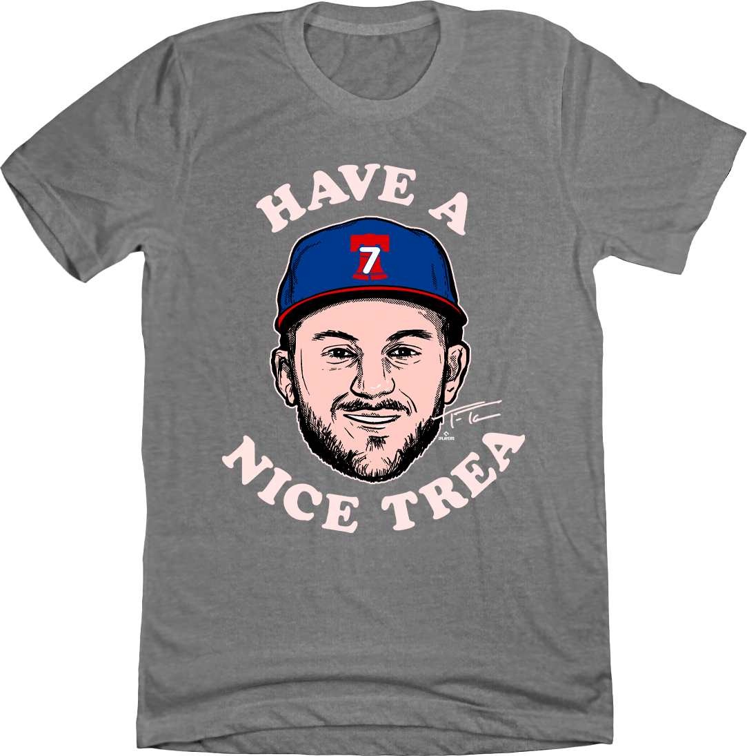 Official Trea Turner Philly MLBPA Tee grey In The Clutch