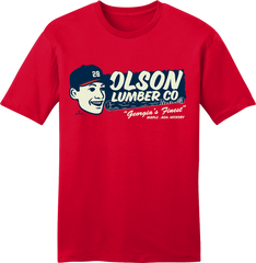 Olson Lumber Co. Matt Olson MLBPA Tee red