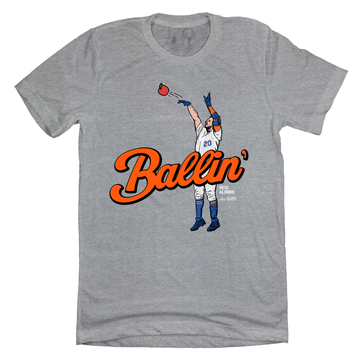 Pete Alonso Ballin' MLBPA Tee heather grey