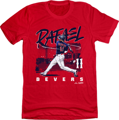 Rafael Devers BOS MLBPA Tee Red In The Clutch