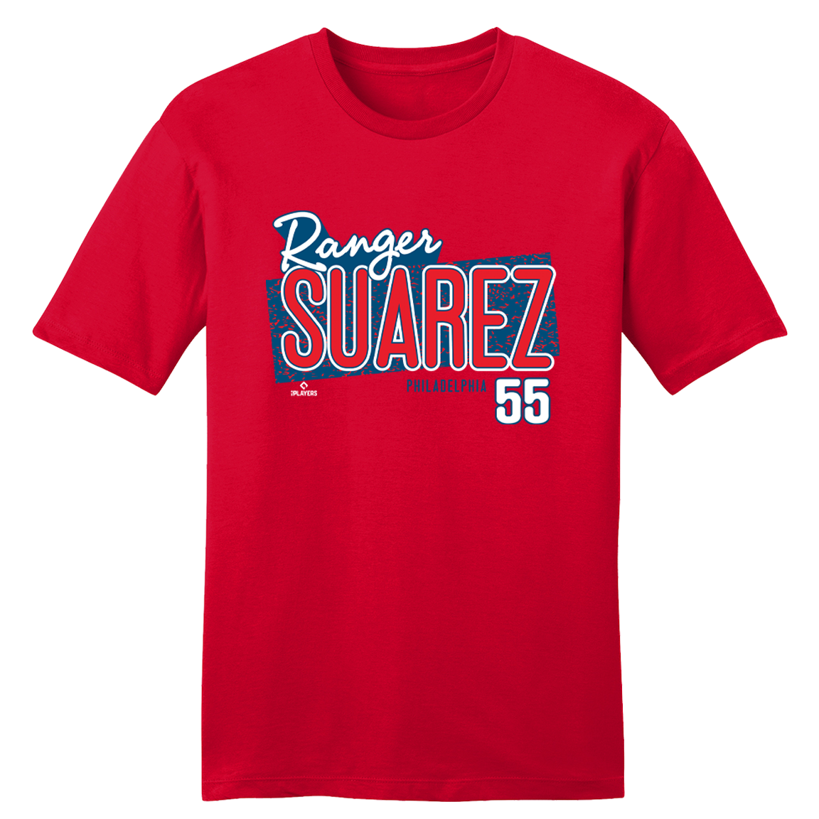 Ranger Suarez Speckle Team Font MLBPA Tee