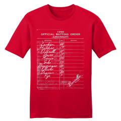 1990 Cincinnati Batting Lineup Tee