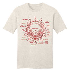 Riverfront Stadium Blueprint tee