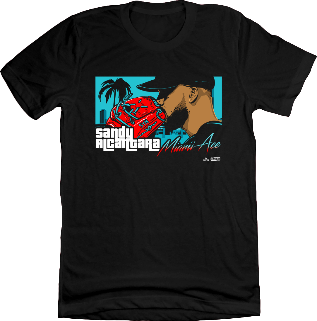 Sandy Alcantara Miami Ace T-shirt Black In The Clutch
