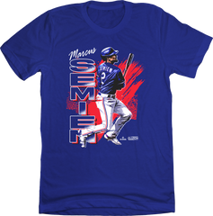 Marcus Semien Retro Grunge MLBPA Tee In The Clutch