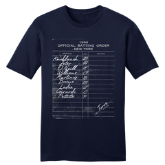 1998 New York AL Batting Lineup Tee