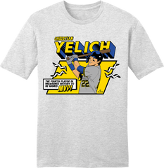 Comic Book Christian Yelich MLBPA Tee grey