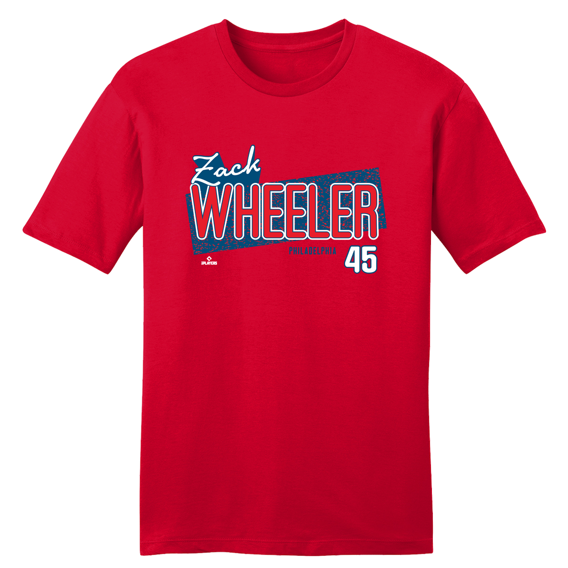 Zack Wheeler Speckle Font MLBPA Tee