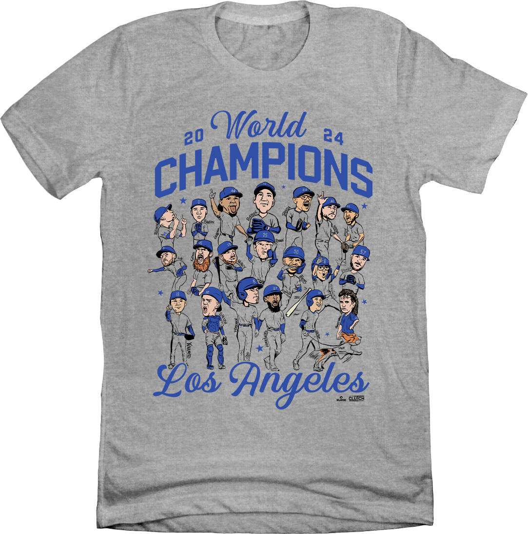 2024 Los Angeles World Champions Grey Tee