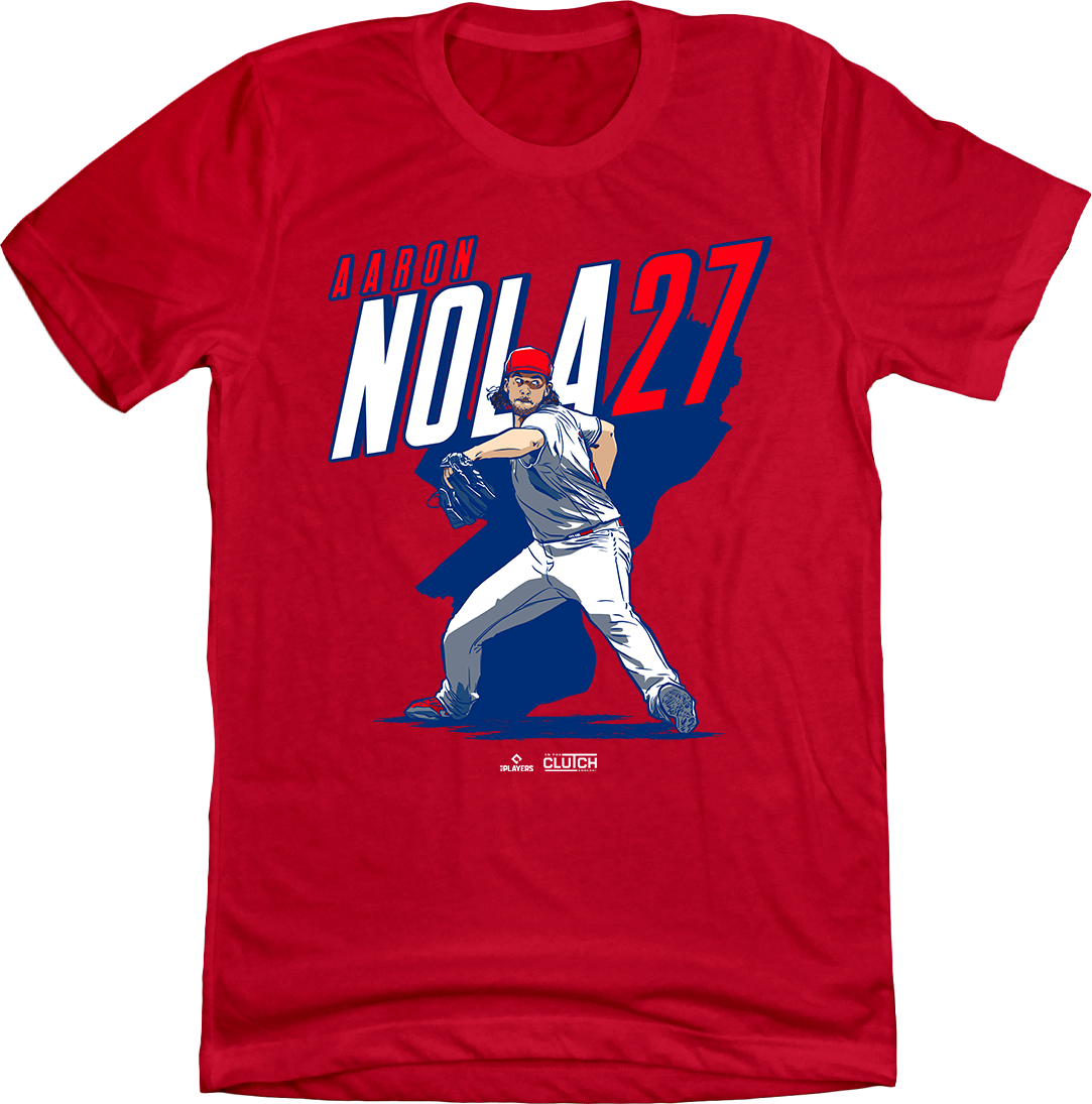 Aaron Nola Name and Number MLBPA tee In The Clutch