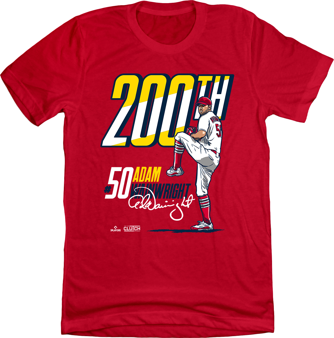 Adam Wainwright 200th MLBPA Tee 200th