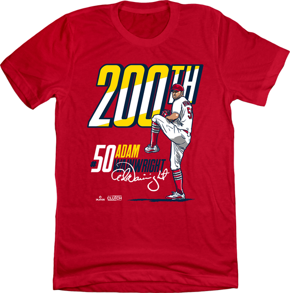 Adam Wainwright Kids Toddler T-Shirt - Red - St. Louis | 500 Level Major League Baseball Players Association (MLBPA)